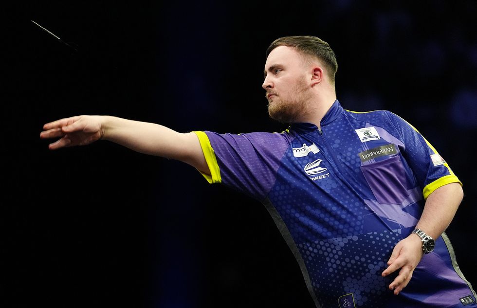 Luke Littler eased through to the second round of the European Darts Grand Prix