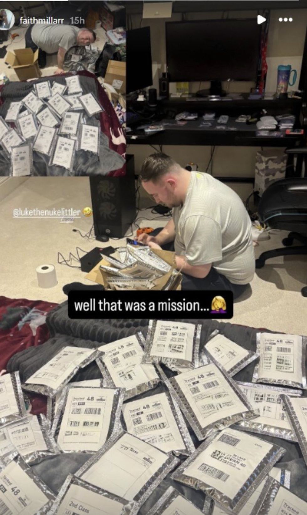 Luke Littler has been hard at work... selling sports cards and memorabilia online