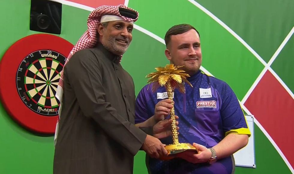 Luke Littler has won his first PDC seniors title