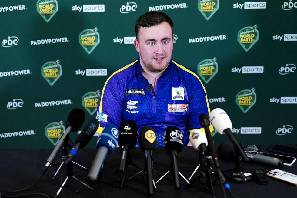 Luke Littler is looking to become a world champion