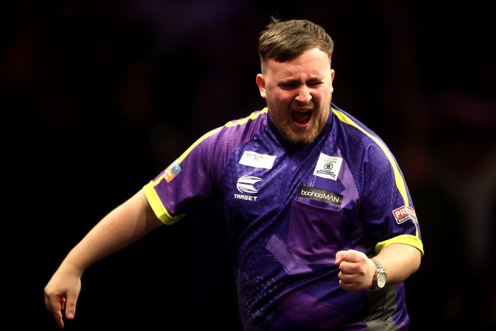 Luke Littler is not afraid to show his emotions on stage