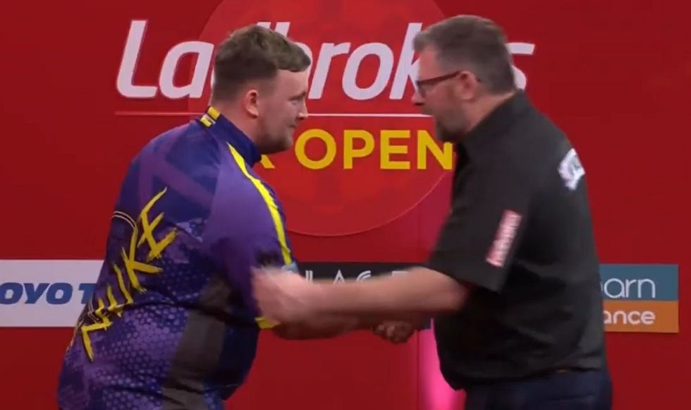 Luke Littler is through to the fifth round after beating James Wade