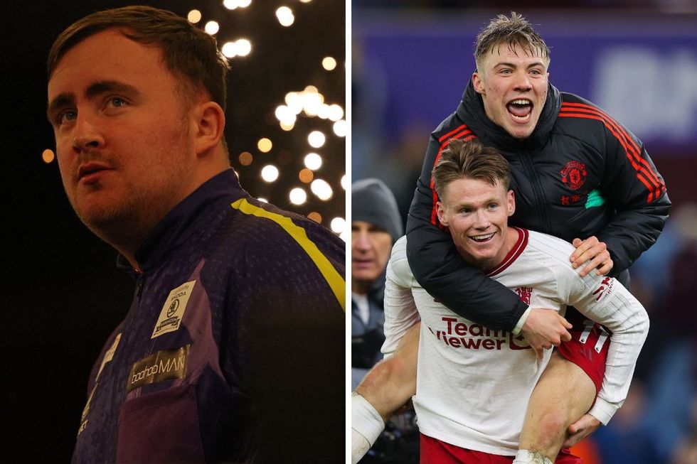 Luke Littler Man Utd Aston Villa