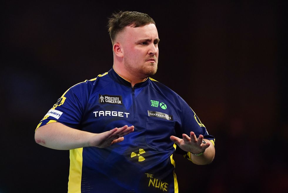 Luke Littler needed just 32 darts to win his opening match