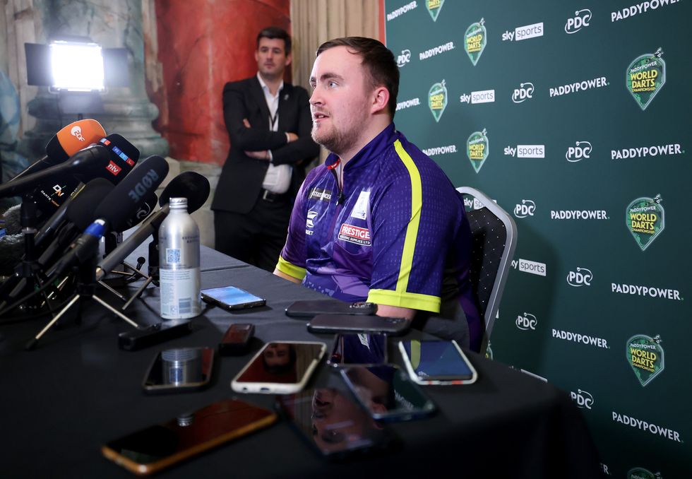 Luke Littler press conference