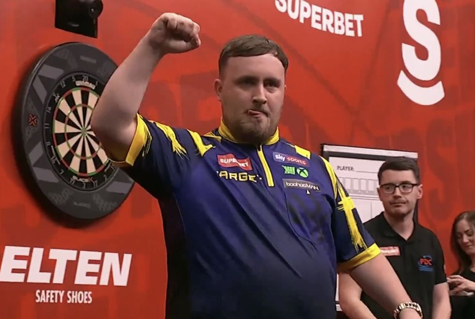 Luke Littler proved too strong for Gian van Veen despite the Dutchman hitting a nine-darter