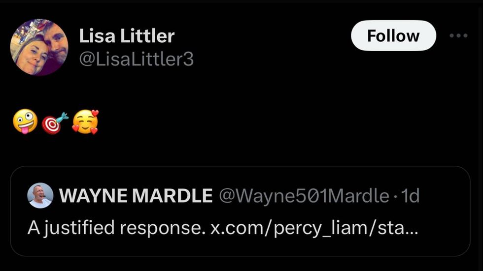 Luke Littler's mum responded to the incident