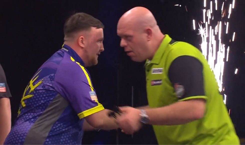 Luke Littler was applauded by Michael van Gerwen
