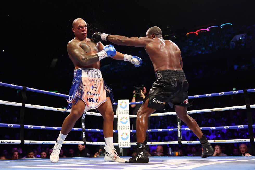 Luke Littler was in attendance as Daniel Dubois overcame Fabio Wardley on Saturday night