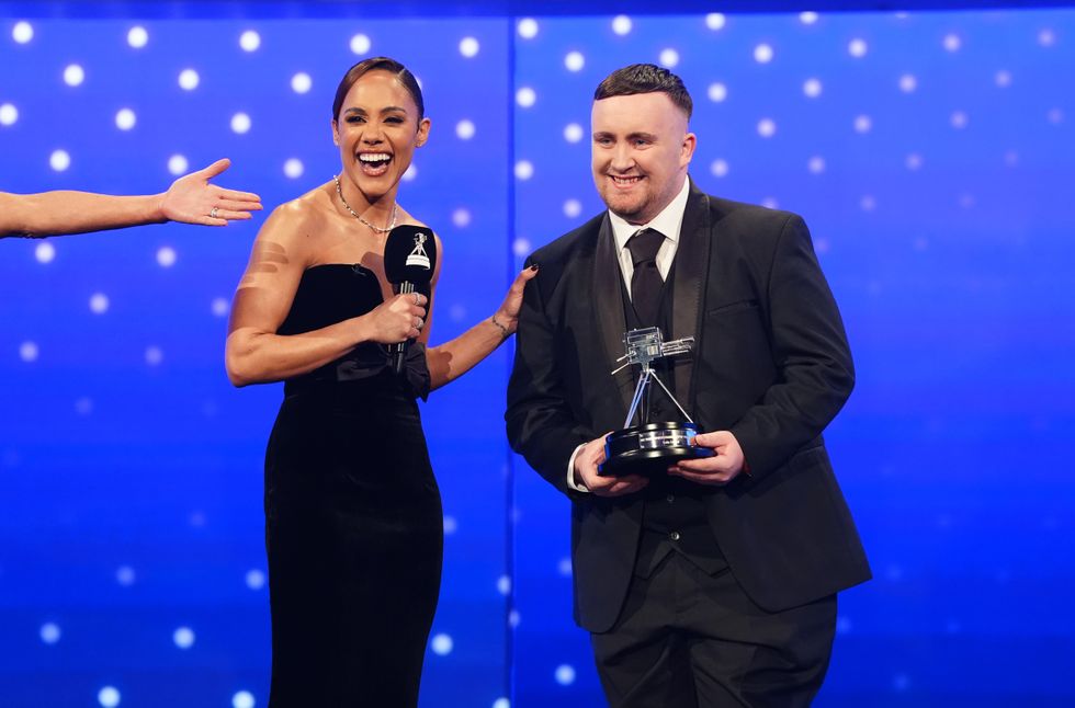 Luke Littler was named Young Sports Personality of the Year