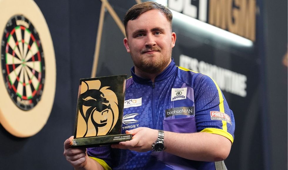 Luke Littler won four Premier League nights in his debut season