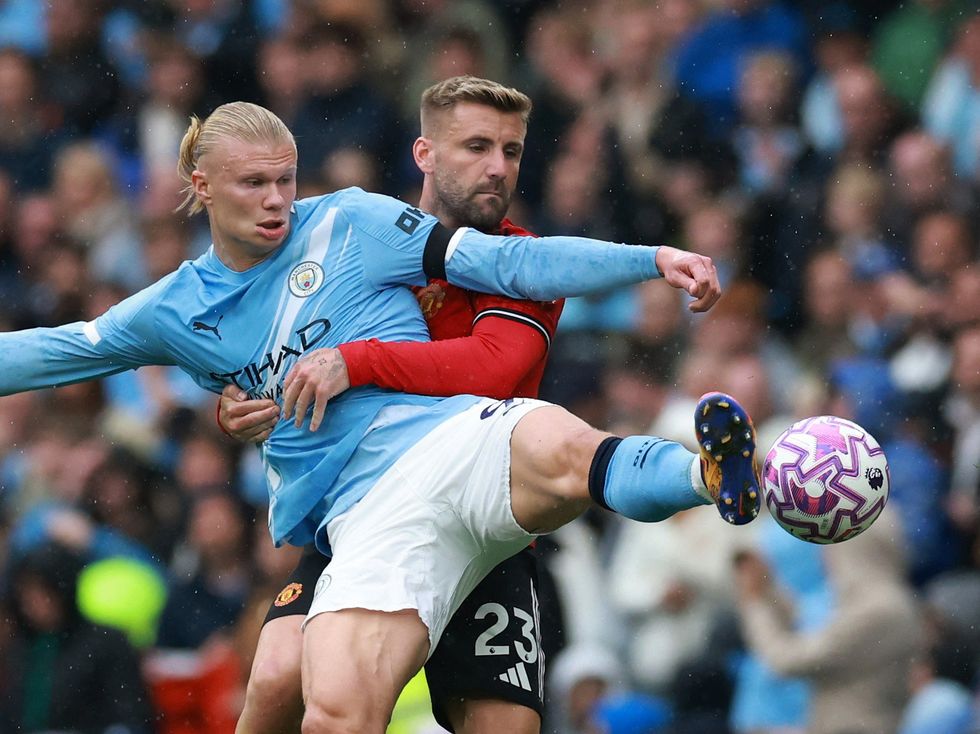 Luke Shaw, Erling Haaland