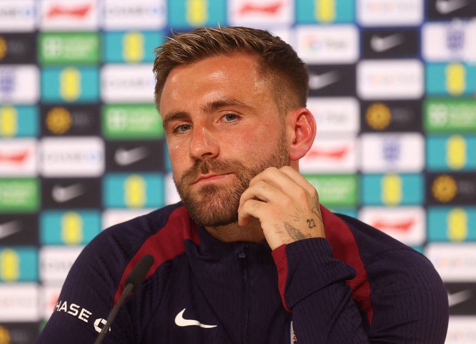 Luke Shaw made his first Euro 2024 appearance against Switzerland