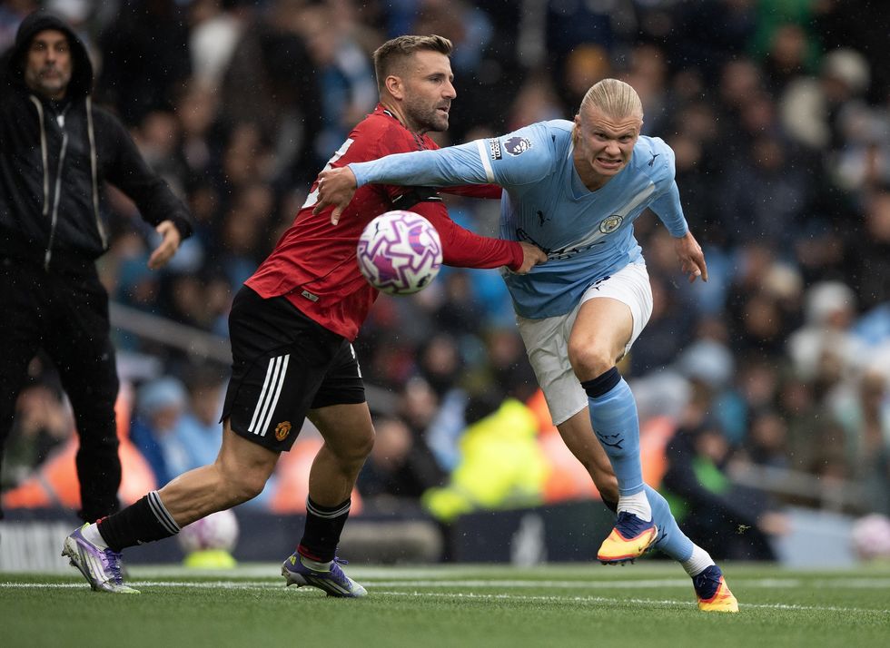 Luke Shaw was targeted by Roy Keane after Man Utd were hammered by Man City last September