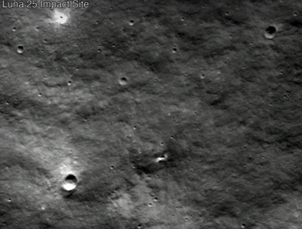 Luna25 impact site