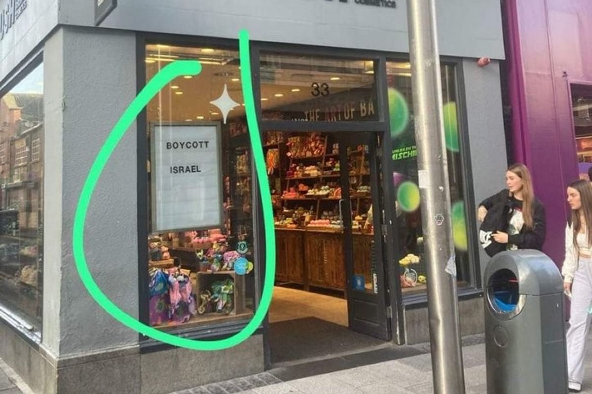 Lush shop in Dublin with the sign