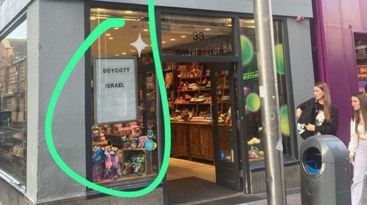 Lush shop in Dublin with the sign