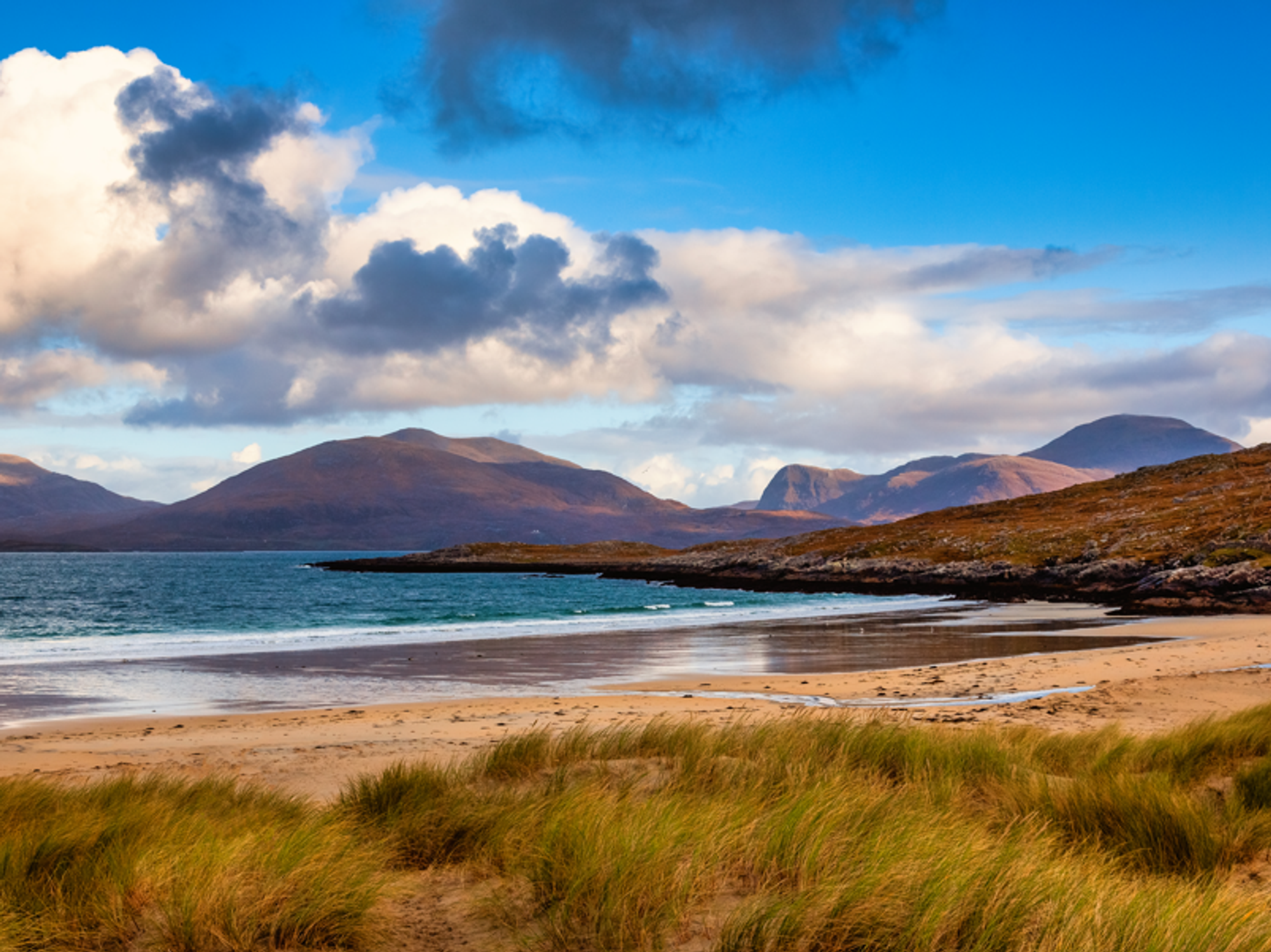 Luskentyre in the Outer Hebrides Harris beach