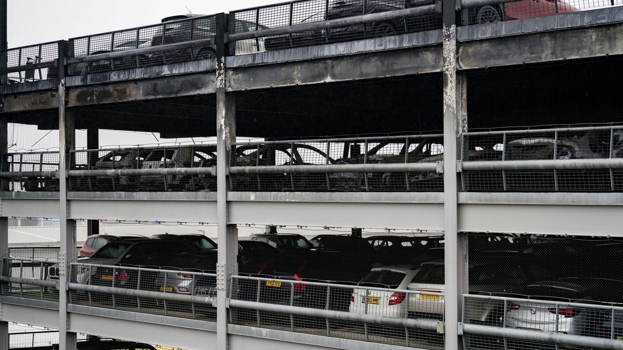 Luton Airport car park fire