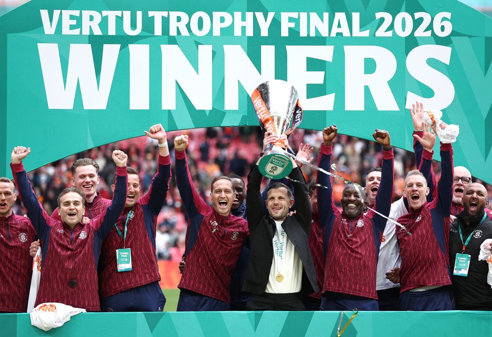 Luton Town beat Stockport County to win the EFL Trophy
