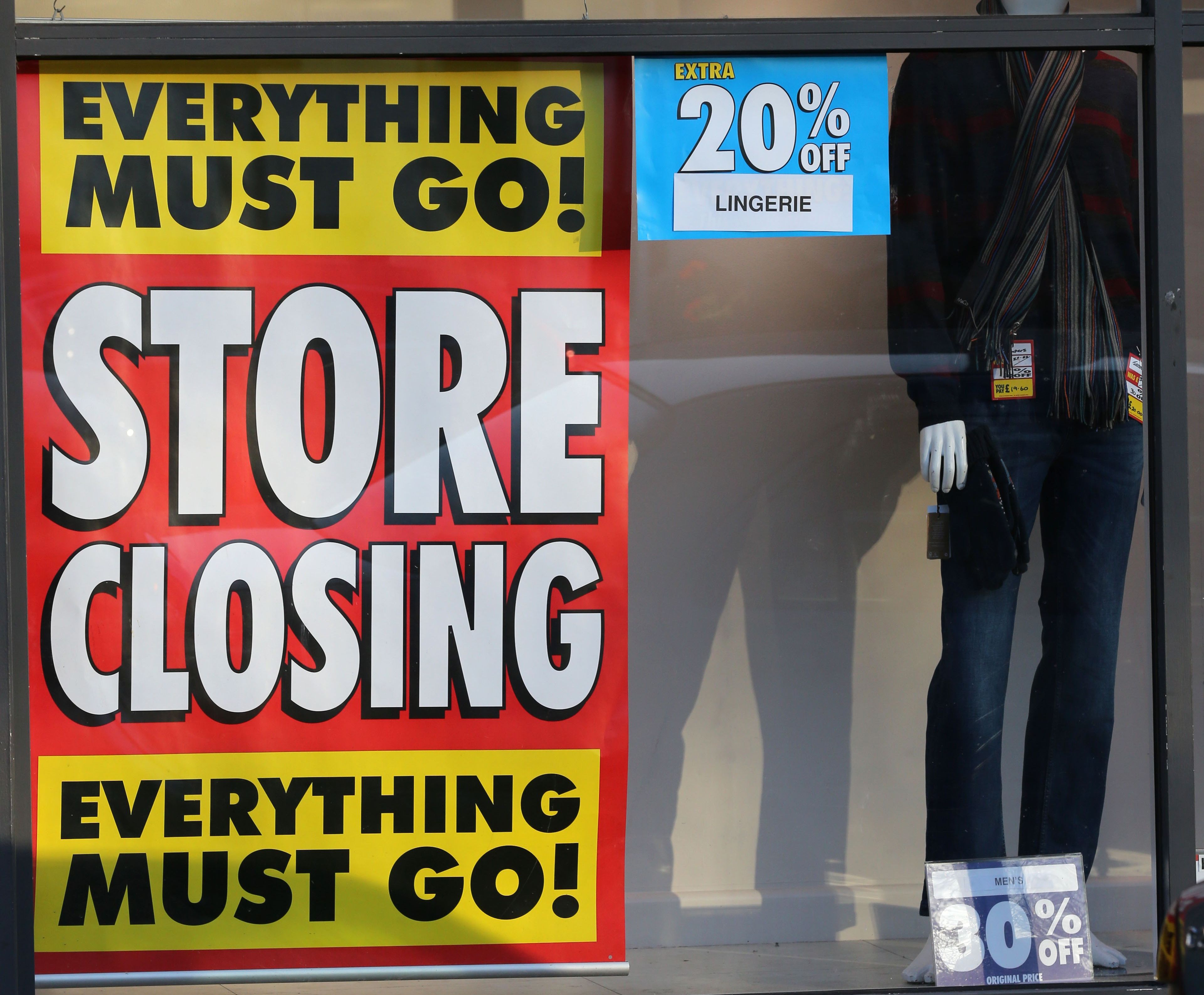 M&Co store closing sale sign in pictures