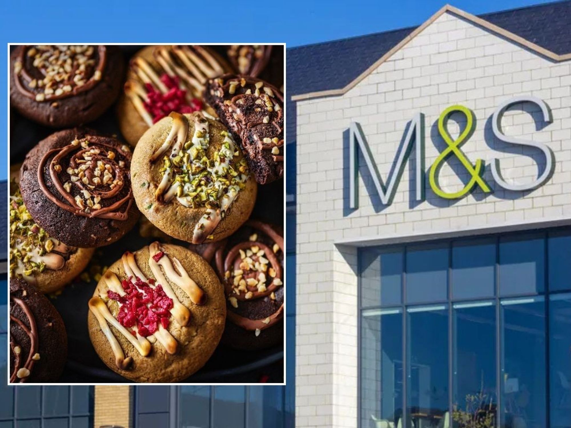 M&S Chunked N' Loaded cookies / M&S store