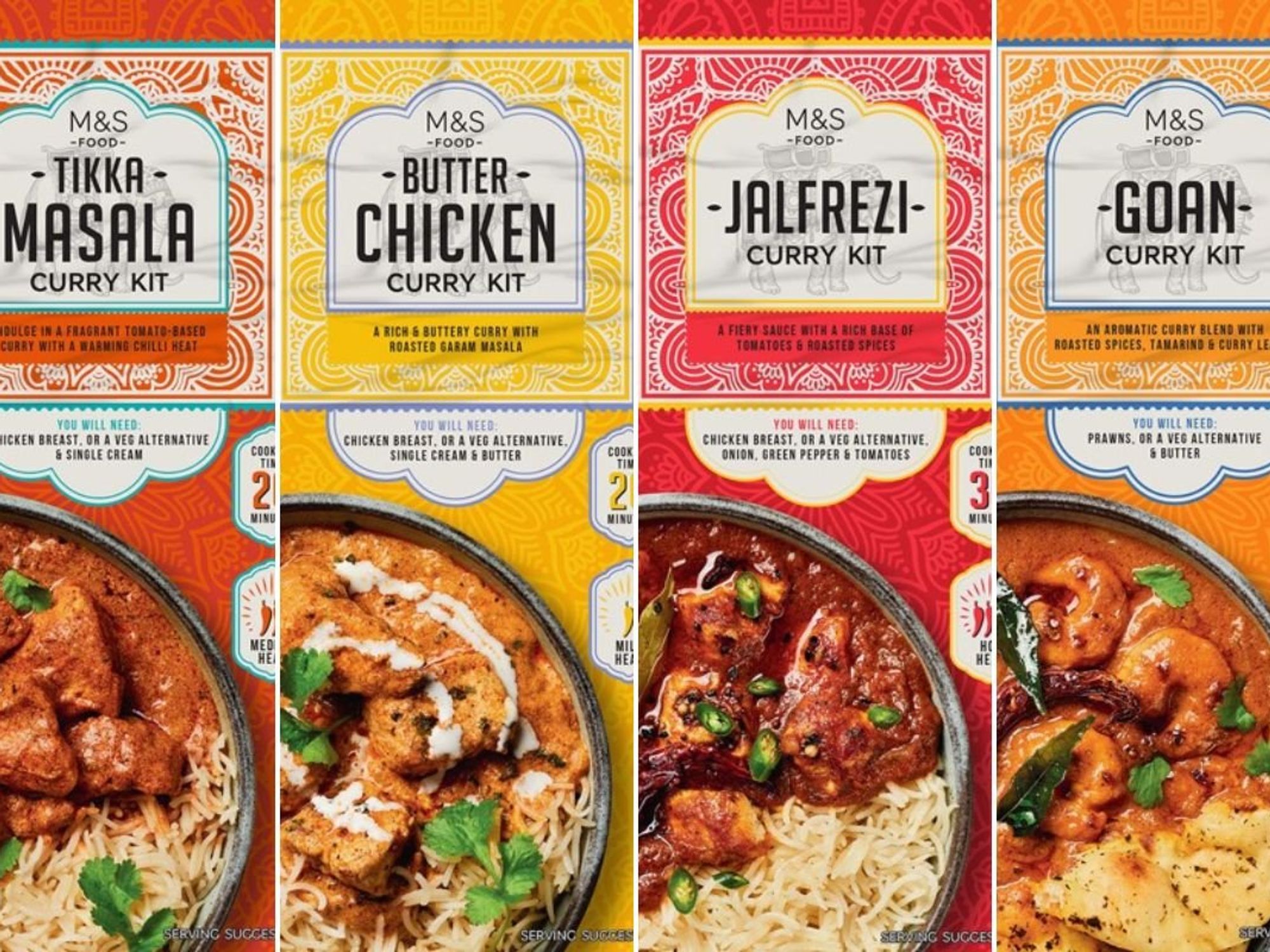 M&S curry meal kits