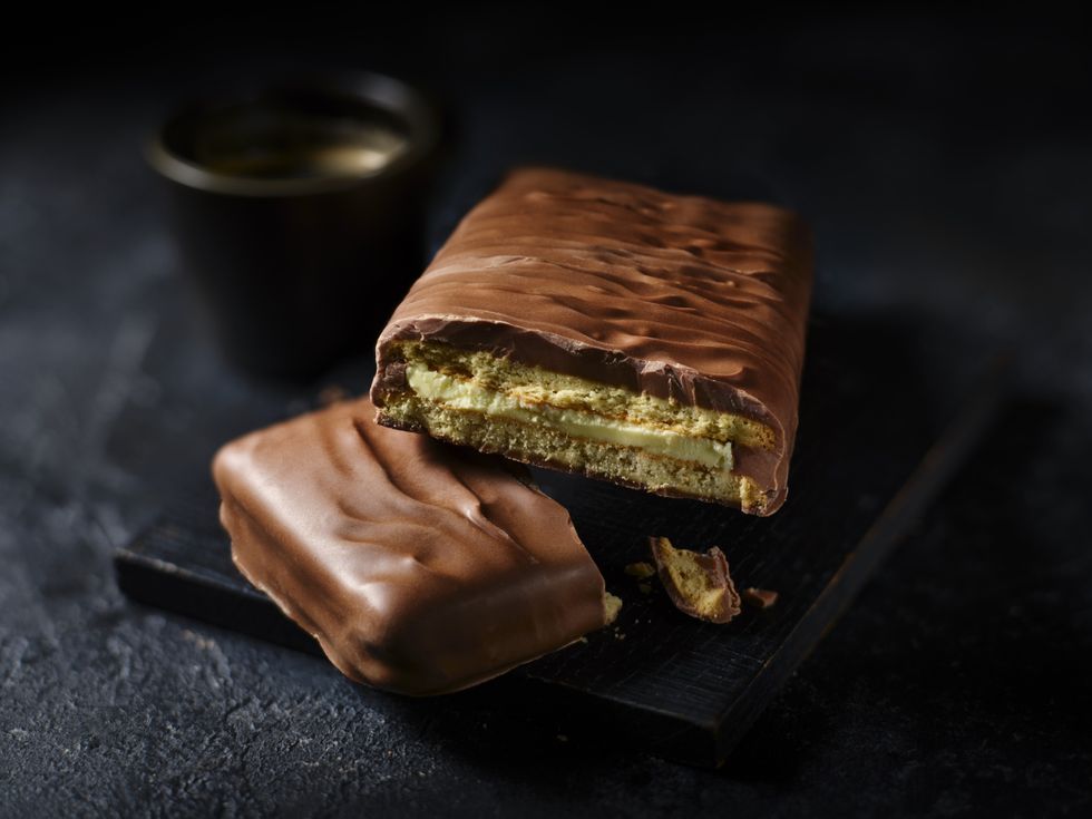 M&S Giant Outrageously Chocolatey Milk Chocolate Coated Custard Cream