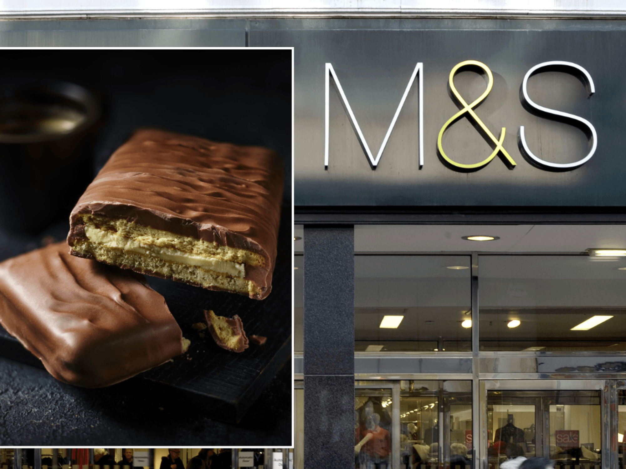 M&S Giant Outrageously Chocolatey Milk Chocolate Coated Custard Cream