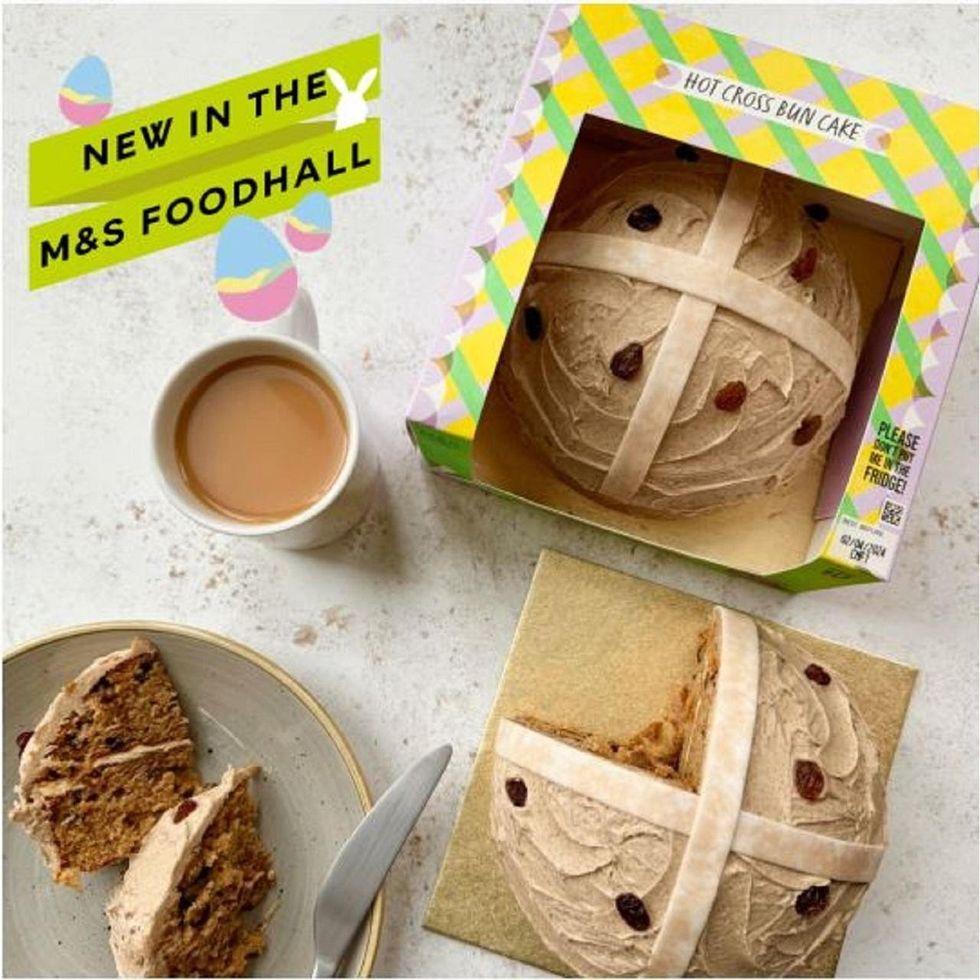 M&S Hot Cross Bun Cake