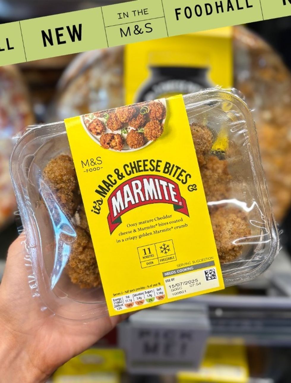 M&S It's Mac & Cheese Bites & Marmite