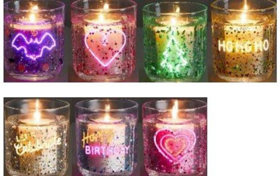 M&S Neon Candles