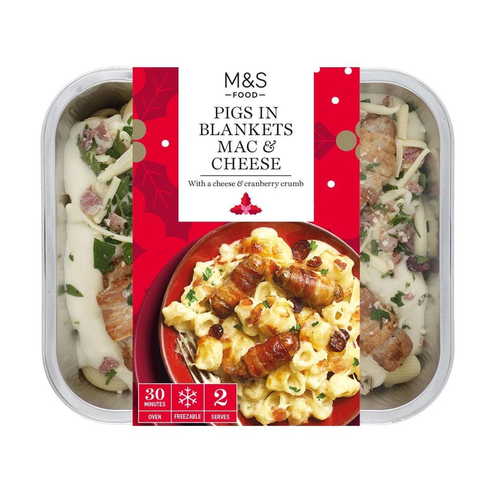 M&S Pigs in Blankets Mac & Cheese