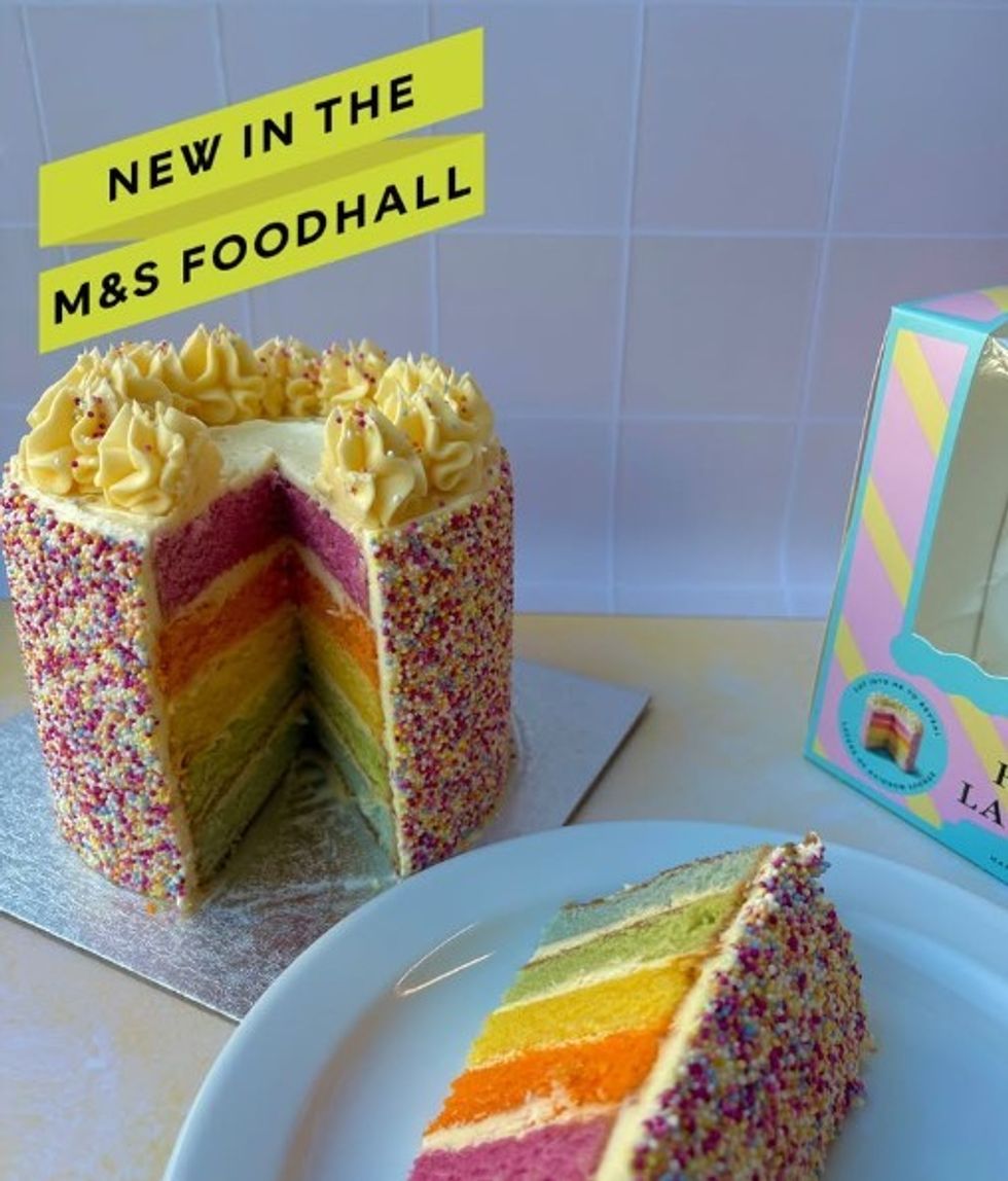 M&S RAINBOW CAKE