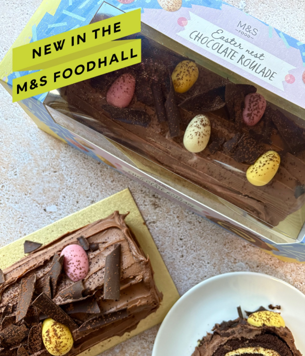 M&S's Easter Nest Chocolate Roulade