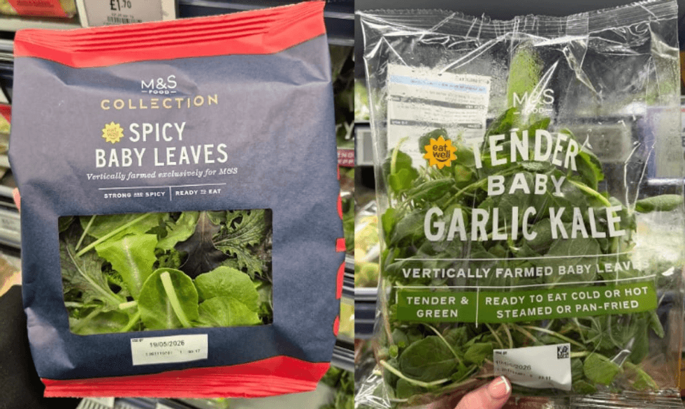M&S salad leaves