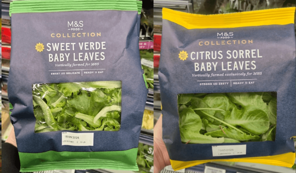 M&S salad leaves
