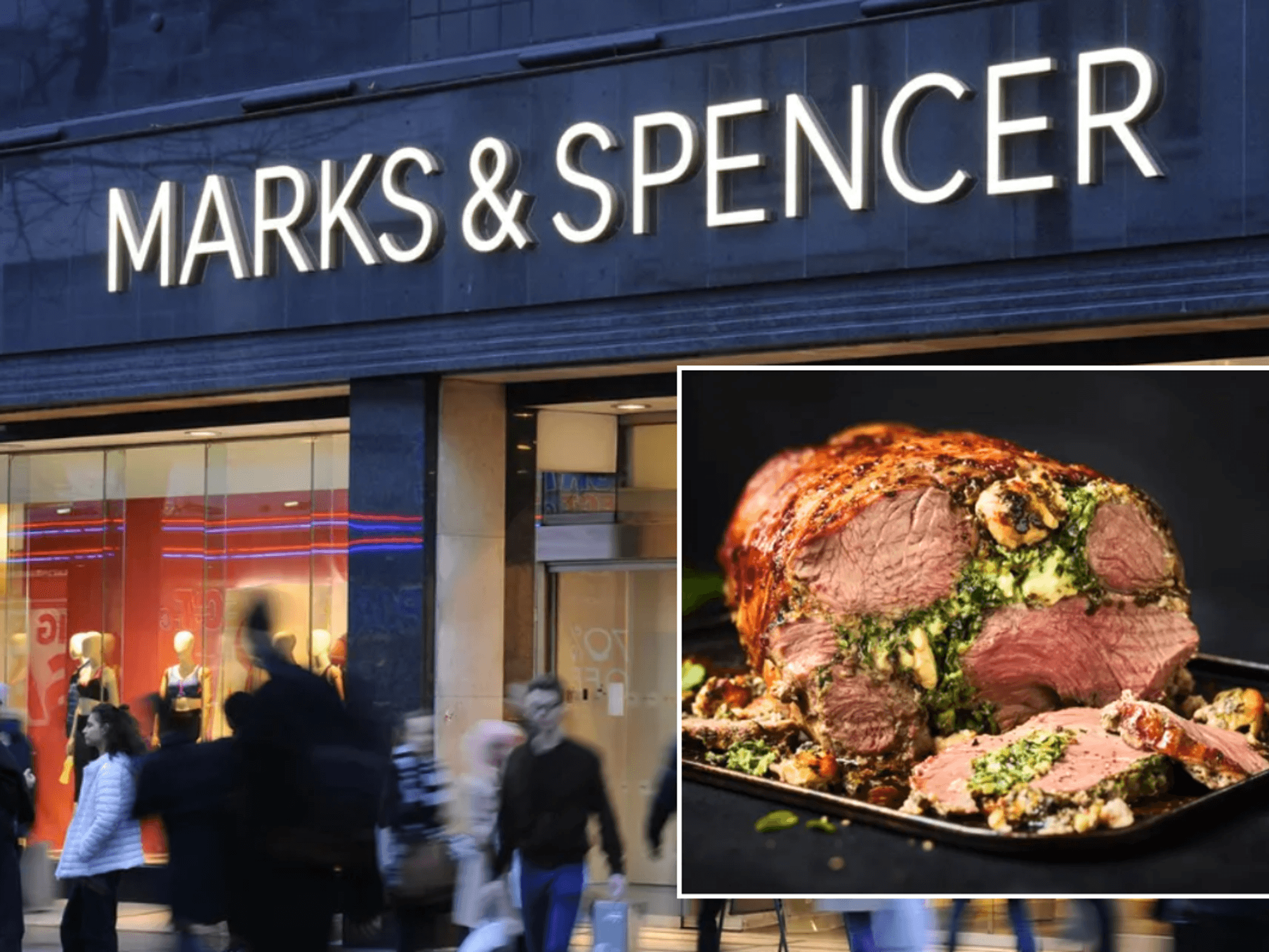 M&S sign / lamb