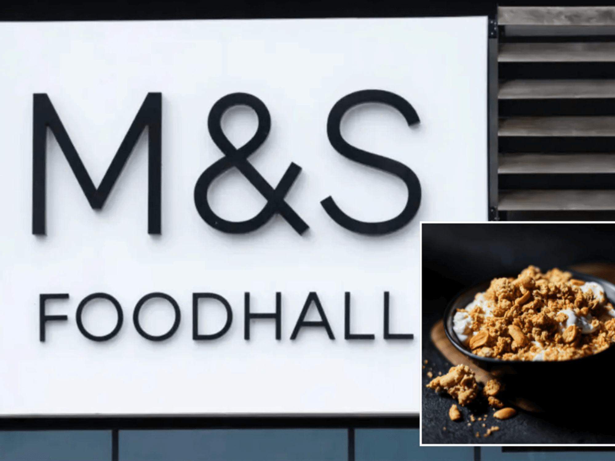 M&S sign / M&S breakfast