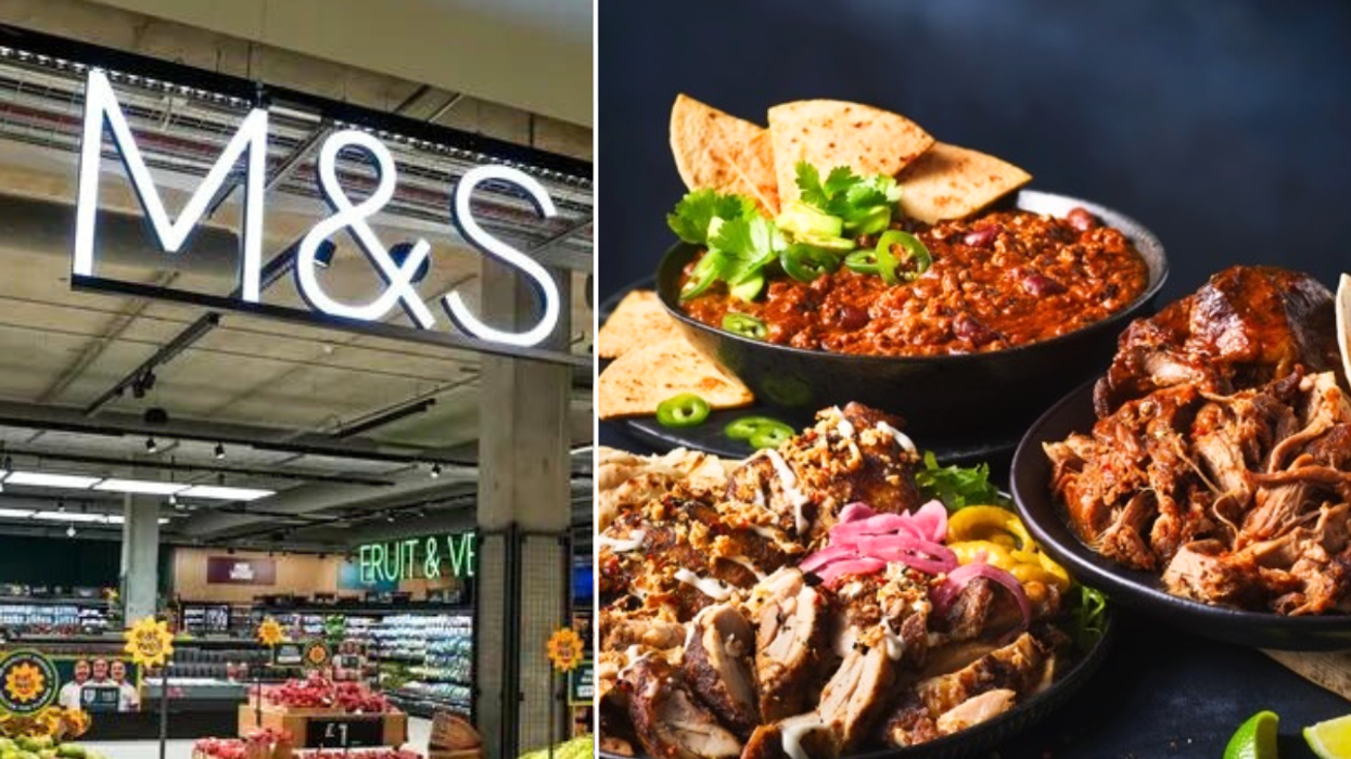 M&S sign / M&S slow cooked range