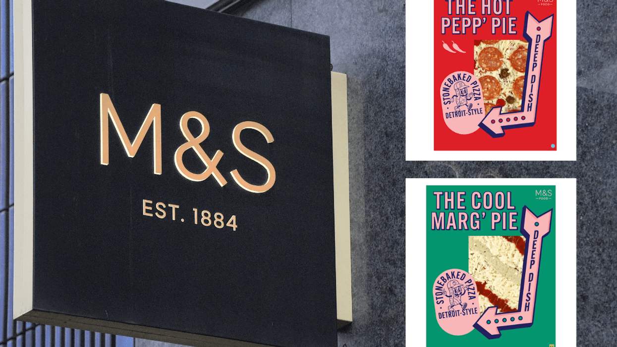 M&S sign / M&S The Hot Pepp'Pie / M&S Cool Marg'Pie