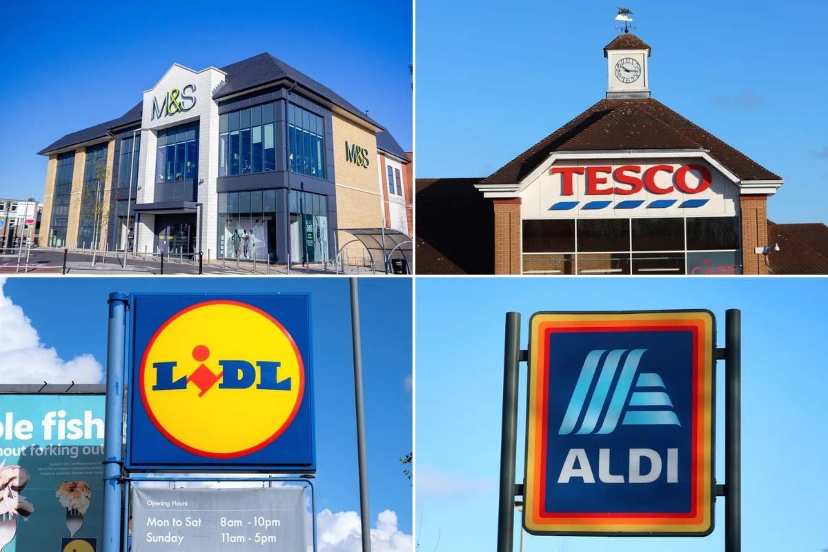 M&S / Tesco / Lidl / Aldi store signs