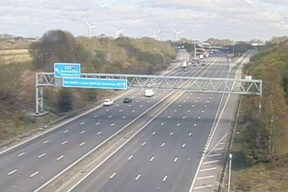 M1 closed road
