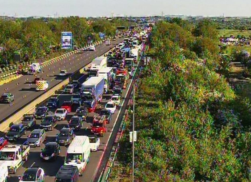 M1 traffic jam