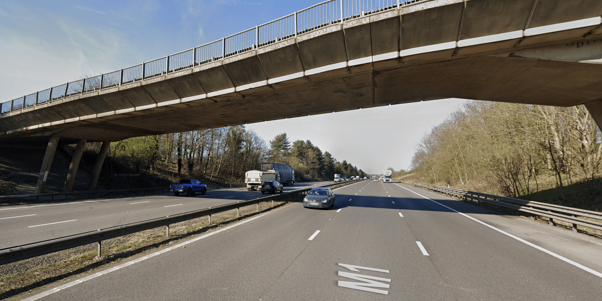 Two teens killed after car plunges off bridge and crashes into minibus on M1 Two teens killed after car plunges off bridge and crashes into minibus on M1