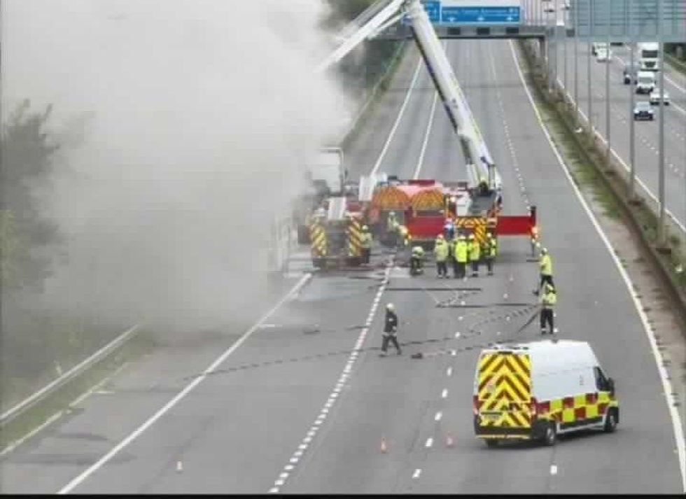 M5 road block