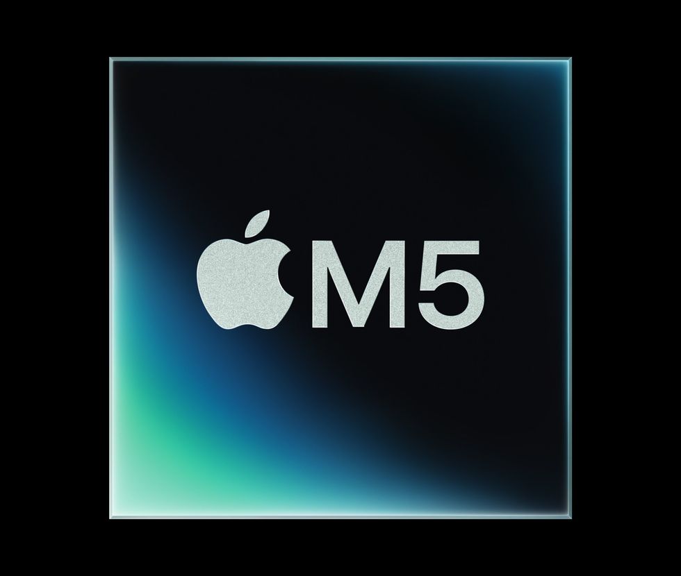 M5 system-on-a-chip on a black background