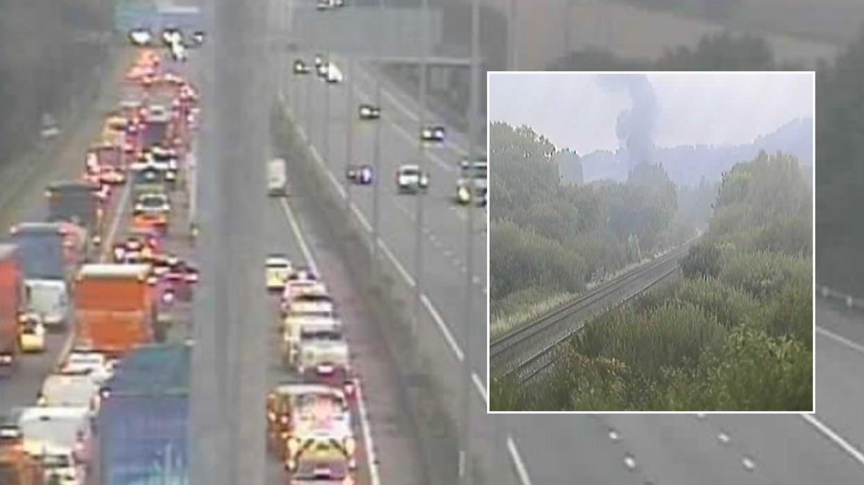 M5 traffic and smoke pileup