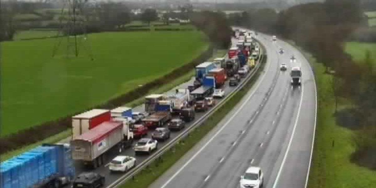 Drivers face severe delays on major motorway following police-led road incident Drivers face severe delays on major motorway following police-led road incident