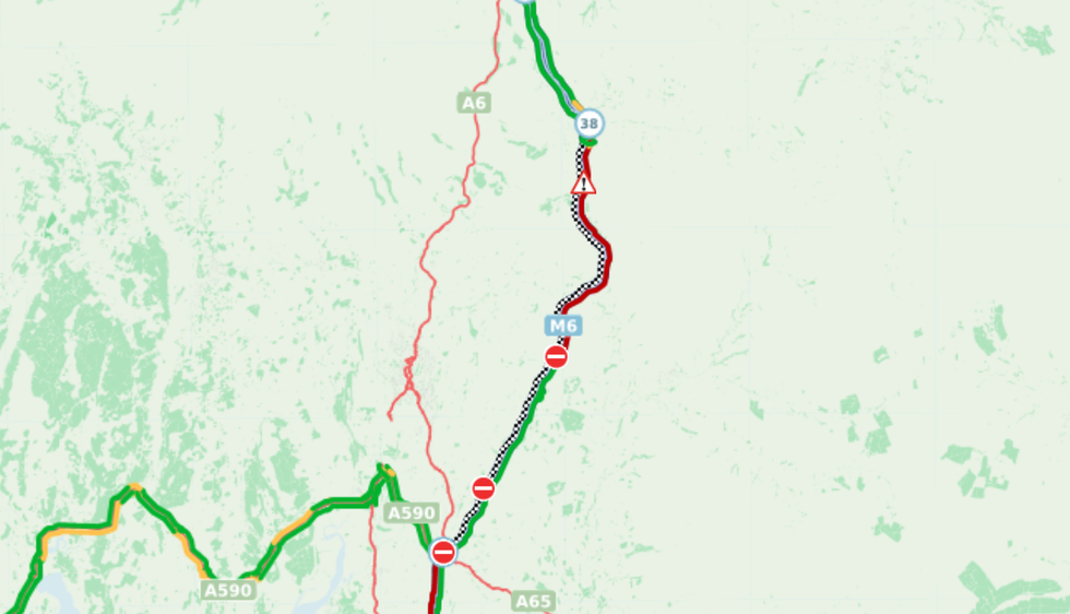 M6 road closures